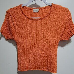 Vintage Y2K Bright Orange Crop Top